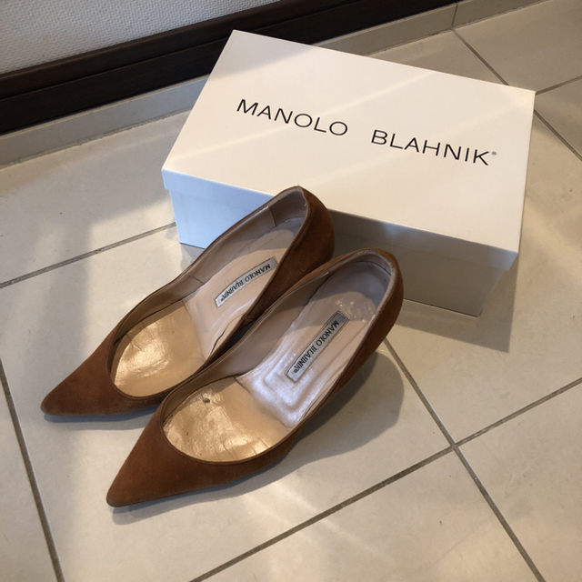 MANOLO BLAHNIK(マノロブラニク)のManolo blahnik キエッタ 茶 レディースの靴/シューズ(ハイヒール/パンプス)の商品写真