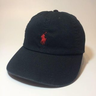 ポロラルフローレン(POLO RALPH LAUREN)のN27 新品 未使用 ポロ ラルフローレン ポニー キャップ 黒色(キャップ)