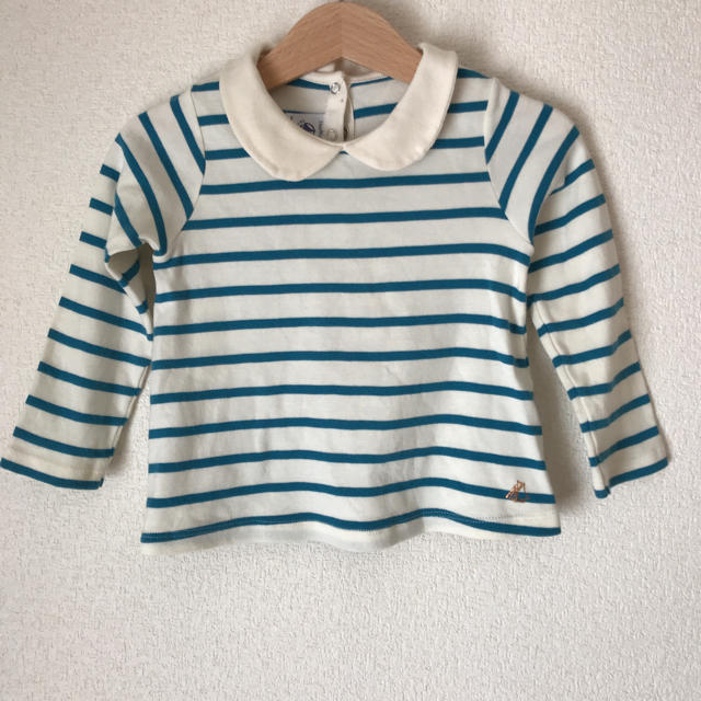 PETIT BATEAU(プチバトー)のプチバトー定番ボーダー86 キッズ/ベビー/マタニティのベビー服(~85cm)(シャツ/カットソー)の商品写真