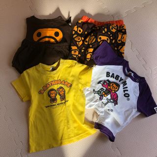 アベイシングエイプ(A BATHING APE)のbape kids まとめ売り(ロンパース)