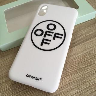 オフホワイト(OFF-WHITE)の【新品】Off-White クロスオフ iPhone X ケース(iPhoneケース)