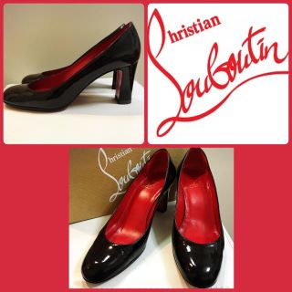 クリスチャンルブタン(Christian Louboutin)のクリスチャンルブタン♡ブラックエナメル パンプス♡(ハイヒール/パンプス)