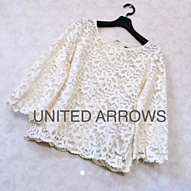 UNITED ARROWS(ユナイテッドアローズ)のUNITED ARROWS　総レースブラウス レディースのトップス(シャツ/ブラウス(長袖/七分))の商品写真