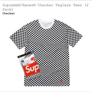 シュプリーム(Supreme)のSupreme /Hanes Checker Tagless Tee(Tシャツ/カットソー(半袖/袖なし))