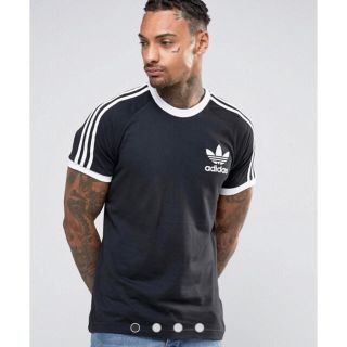 アディダス(adidas)の新品 ブラック Lサイズ adidas★ カリフォルニアTシャツ ユニセックス(Tシャツ/カットソー(半袖/袖なし))