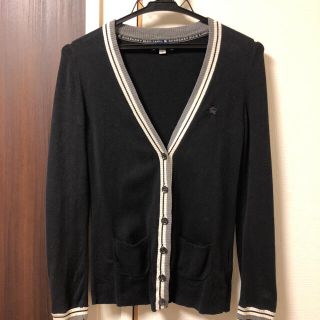 バーバリーブルーレーベル(BURBERRY BLUE LABEL)の-5/6お値下げ✴︎カーディガン✴︎ BURBERRY✴︎ブラック(カーディガン)