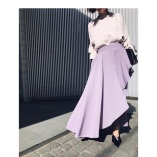 アメリヴィンテージ(Ameri VINTAGE)の専用です       side flare layered skirt パープル(ロングスカート)