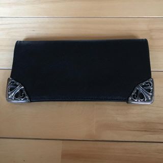 クロムハーツ(Chrome Hearts)の初期型 クロムハーツ 長札入れ シングルフォールドSV925 正規品 美USED(長財布)