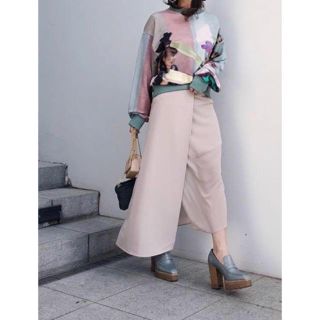アメリヴィンテージ(Ameri VINTAGE)のASYMMETRY SEE THROUGH SKIRT(ロングスカート)