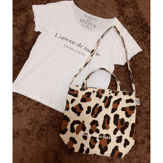 Maison de Reefur(メゾンドリーファー)の新品タグ付き♡メゾンドリーファー♡Tシャツカットソー♡ショルダーバッグ付き レディースのトップス(Tシャツ(半袖/袖なし))の商品写真