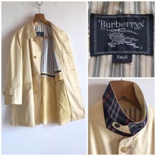 バーバリー(BURBERRY)のヴィンテージ バーバリー プローサム ノバチェック裏地 ステンカラーコート(スプリングコート)