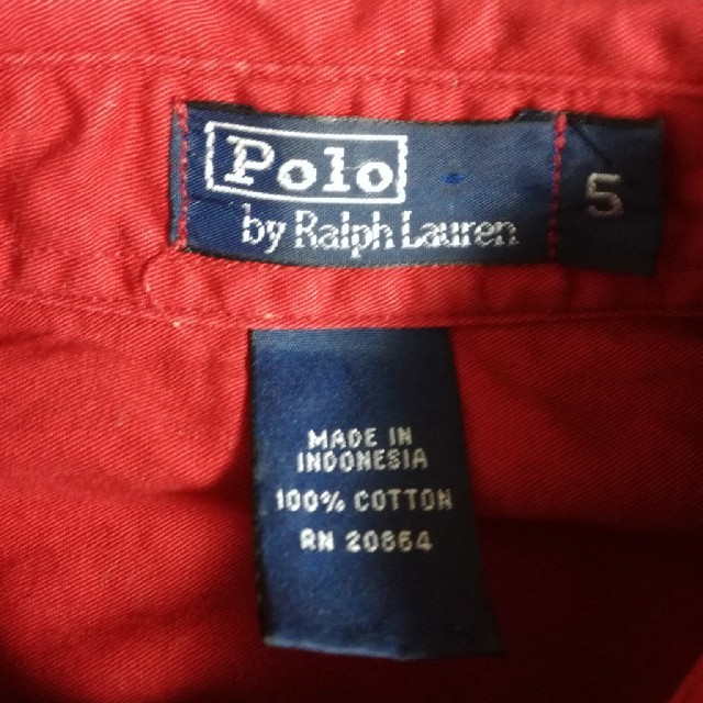 POLO RALPH LAUREN(ポロラルフローレン)のポロラルフローレン　シャツ　120くらい キッズ/ベビー/マタニティのキッズ服男の子用(90cm~)(ブラウス)の商品写真