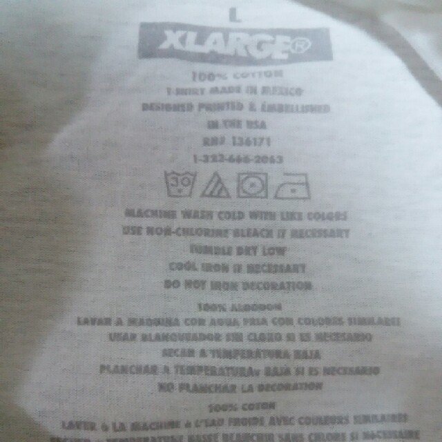 XLARGE(エクストララージ)のXLARGE TシャツＬサイズ メンズのトップス(Tシャツ/カットソー(半袖/袖なし))の商品写真