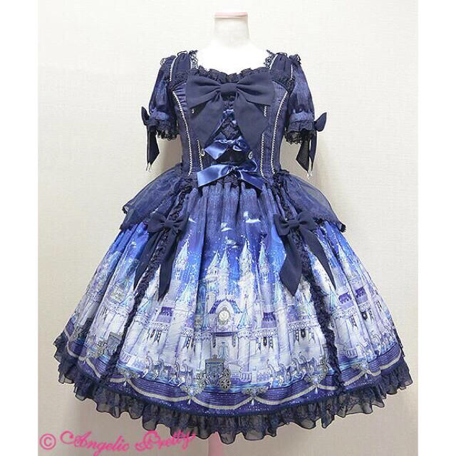 angelic pretty Castle Mirage Dress 初回 紺ワンピース