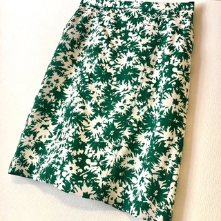 クードシャンス(COUP DE CHANCE)の美品 クードシャンス 花柄スカート サイズ 38 (ひざ丈スカート)