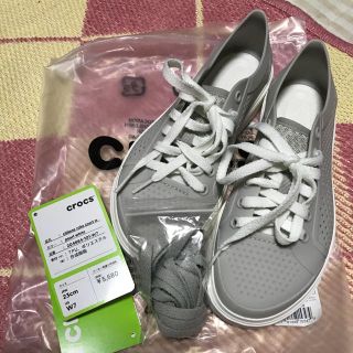 クロックス(crocs)のクロックス スニーカー 23センチ 新品 お値下げ 専用(スニーカー)