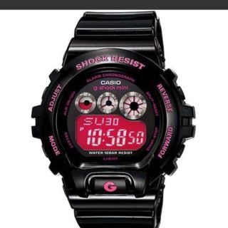 ジーショック(G-SHOCK)のCASIO G-SHOCK mini 黒×ピンク(腕時計)