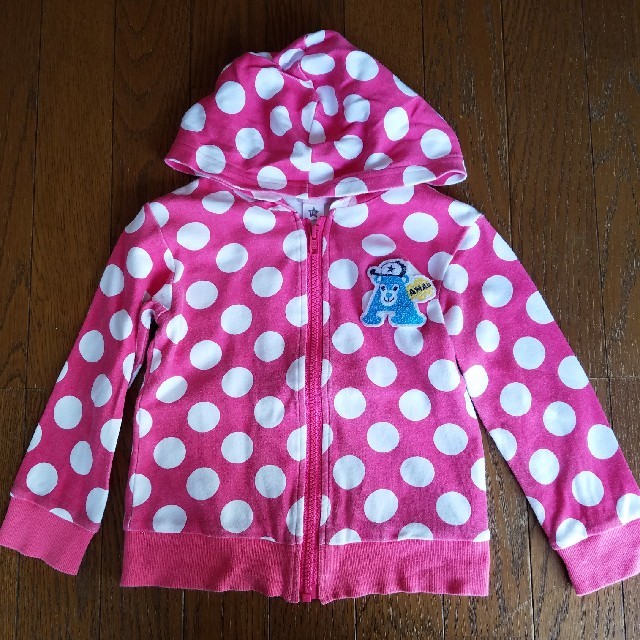 ANAP Kids(アナップキッズ)のANAPの長袖パーカー100cm キッズ/ベビー/マタニティのキッズ服女の子用(90cm~)(ジャケット/上着)の商品写真