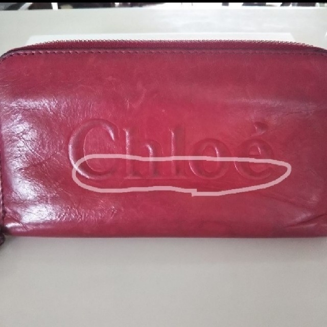 Chloe(クロエ)のChloe ヴィンテージ  赤 長財布  レディースのファッション小物(財布)の商品写真