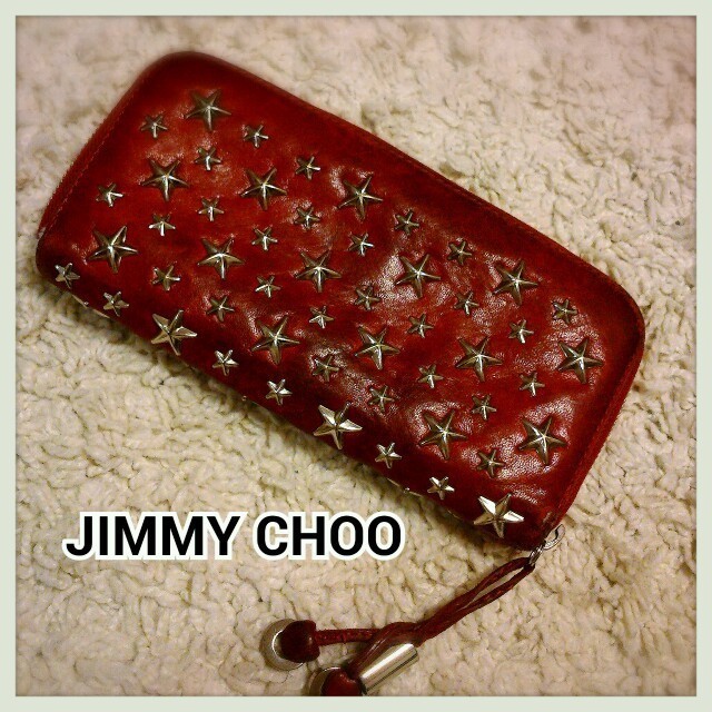 JIMMY CHOO(ジミーチュウ)のレアJIMMYCHOOジミーチュウ財布赤 レディースのファッション小物(財布)の商品写真