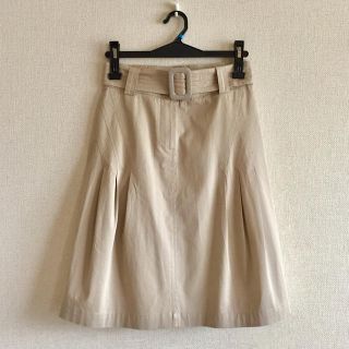 マックスマーラ(Max Mara)のMax Mara♡ベルト付き膝丈スカート(ひざ丈スカート)