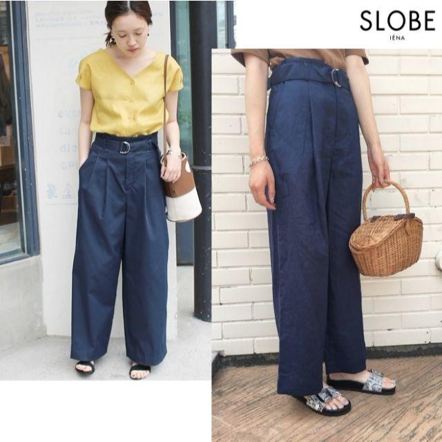 SLOBE IENA(スローブイエナ)の新品 SLOBE IENA スローブイエナ リネンパンツ 40 レディースのパンツ(その他)の商品写真