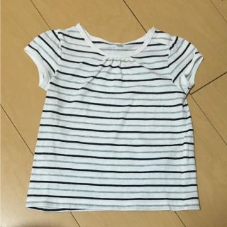 ムジルシリョウヒン(MUJI (無印良品))の無印良品 ボーダー Tシャツ 80(Ｔシャツ)