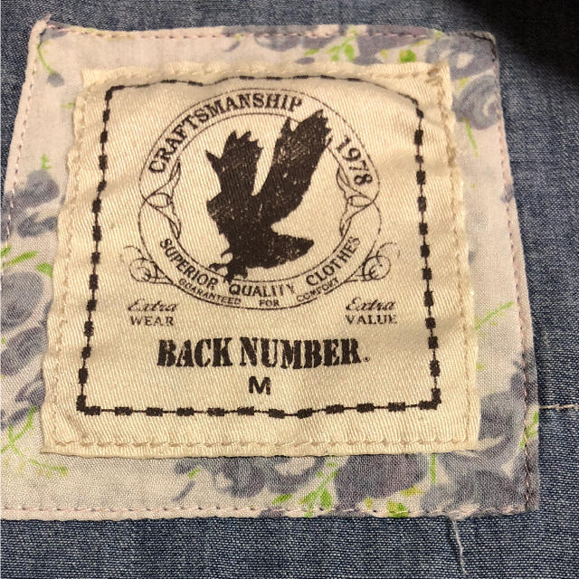 BACK NUMBER(バックナンバー)のデニムシャツ レディースのトップス(シャツ/ブラウス(長袖/七分))の商品写真