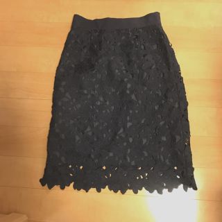 ダブルクローゼット(w closet)のwcloset  レース スカート(ひざ丈スカート)