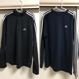 アディダス(adidas)のアディダス★長袖ロンT★メンズ大きいサイズ★2枚セット(Tシャツ/カットソー(七分/長袖))