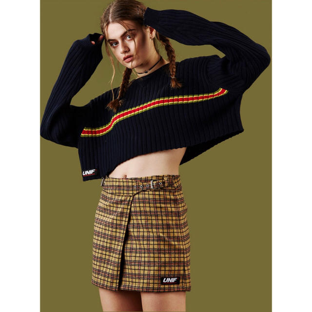 UNIF(ユニフ)のUNIF FRANCES SKIRT チェック 巻きスカート レディースのスカート(ミニスカート)の商品写真