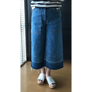 ザラ(ZARA)の【ソギ様専用】ZARAワイドデニム、ガウチョパンツ(デニム/ジーンズ)