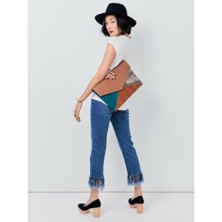 ラグナムーン(LagunaMoon)のラグナムーン フリンジデニムパンツ トゥデイフル アングリッド ZARA (デニム/ジーンズ)