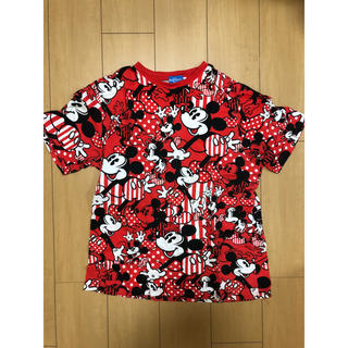 ディズニー(Disney)のミッキー総柄Tシャツ(Tシャツ/カットソー(半袖/袖なし))