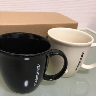 スターバックスコーヒー(Starbucks Coffee)の値下げ！【非売品】スターバックス  ペアショートマグカップ(マグカップ)