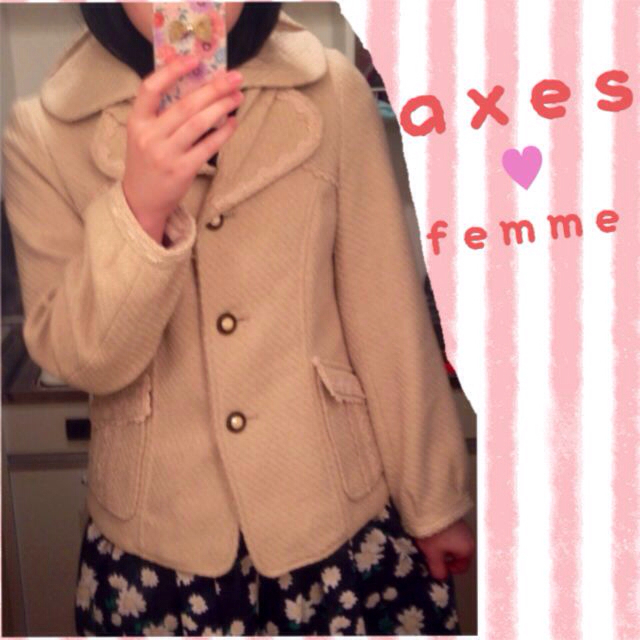 axes femme(アクシーズファム)のaxes femme ショートコート レディースのジャケット/アウター(ピーコート)の商品写真