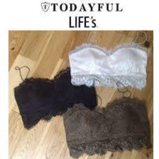 トゥデイフル(TODAYFUL)の美品 todayful Lace Up Bra Top(キャミソール)