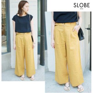 スローブイエナ(SLOBE IENA)の新品 SLOBE IENA スローブイエナ リネンパンツ 36 40(その他)