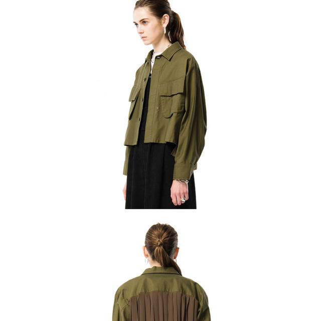 STUDIOUS(ステュディオス)のCLANE MILITARY SHORT SHIRT JACKET レディースのジャケット/アウター(ミリタリージャケット)の商品写真