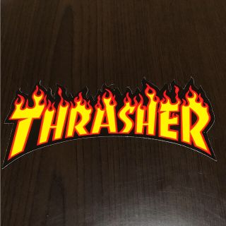 スラッシャー(THRASHER)の【縦8cm横15cm】THRASHER ステッカー(ステッカー)