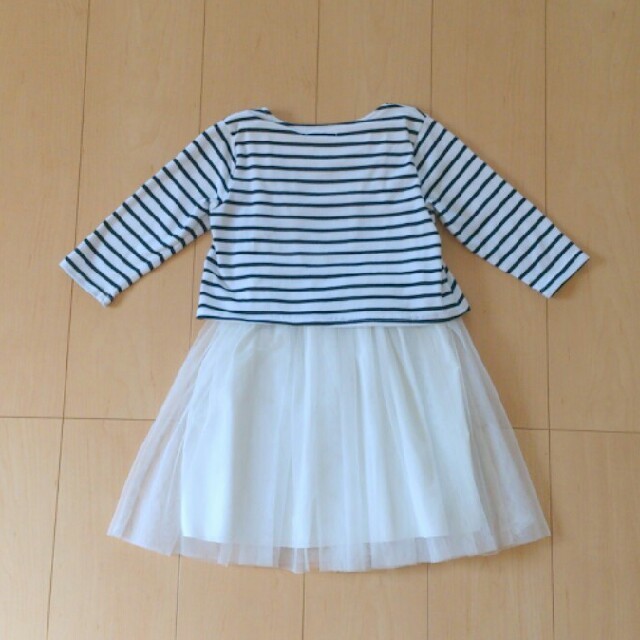 GLOBAL WORK(グローバルワーク)の【GLOBAL WORK】7分袖ワンピース 110～120 キッズ/ベビー/マタニティのキッズ服女の子用(90cm~)(ワンピース)の商品写真