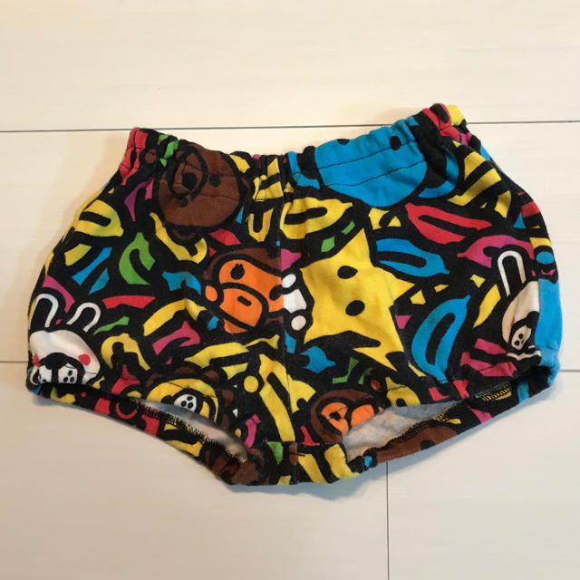 A BATHING APE(アベイシングエイプ)のアベイシングエイプ パンツ  80cm キッズ/ベビー/マタニティのベビー服(~85cm)(パンツ)の商品写真