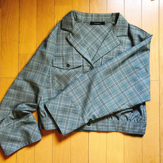 ダブルクローゼット(w closet)のwcloset ショート丈チェックシャツ(シャツ/ブラウス(長袖/七分))