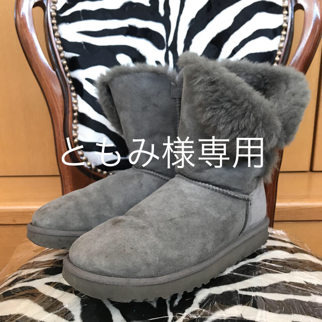 UGG(アグ)のアグ グレー ムートンブーツ 7 38 24 レディースの靴/シューズ(ブーツ)の商品写真