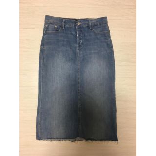 ザラ(ZARA)の美品 ZARA デニムスカート(ロングスカート)