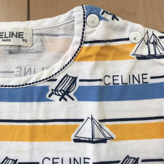 celine(セリーヌ)のCELINE セリーヌ Tシャツ 半袖 ボーダー 90 80 ベビー キッズ/ベビー/マタニティのキッズ服男の子用(90cm~)(Tシャツ/カットソー)の商品写真