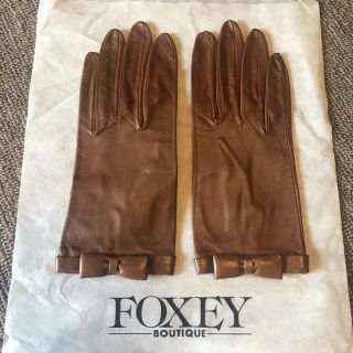 フォクシー(FOXEY)のFOXEY レザー手袋(手袋)