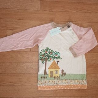 キムラタン(キムラタン)の新品ビケット！タグ付 キムラタン 女の子100センチ  トップスロンT(Tシャツ/カットソー)