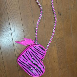 ベッツィジョンソン(BETSEY JOHNSON)のbetsey ville ショルダーバッグ ピンク ゼブラ柄 (ショルダーバッグ)