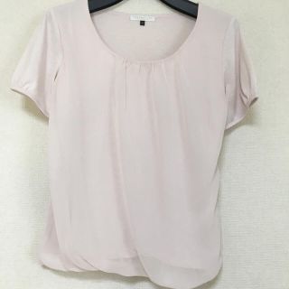 プロポーションボディドレッシング(PROPORTION BODY DRESSING)のプロポーションボディドレッシング  素敵なシフォンブラウス  ピンクベージュ  (シャツ/ブラウス(半袖/袖なし))